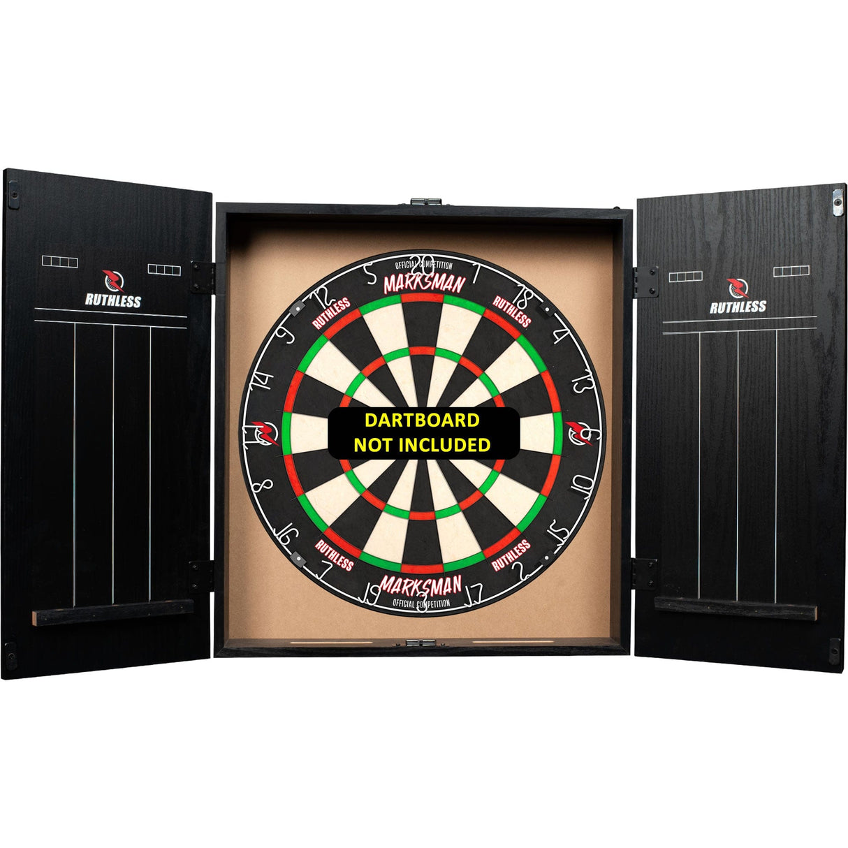 Ruthless Dartboard Cabinet - Square Design - Graffiti Grey