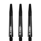 Ruthless Sting Dart Shafts - Polycarbonate - Solid Black - Black Top Tweenie Plus