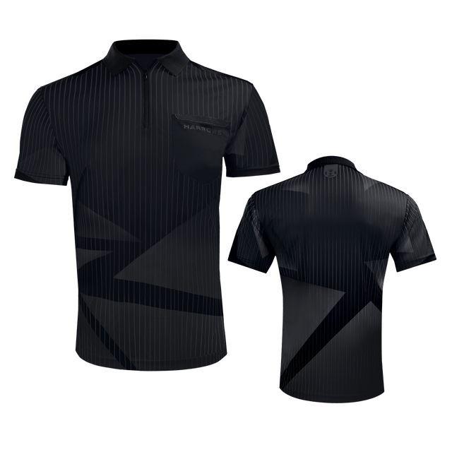 Harrows Shard Dart Shirt - Lightweight - Qwick-Dri - Black