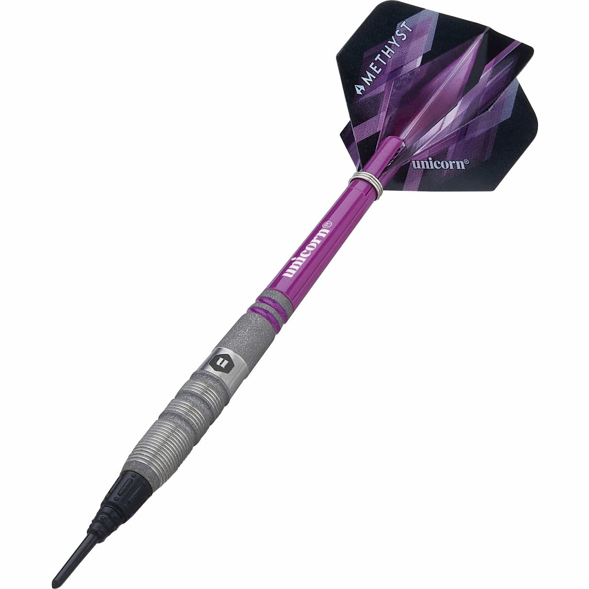 Unicorn Amethyst Darts - Soft Tip - Utech - Style 3 - Sandblasted 19g