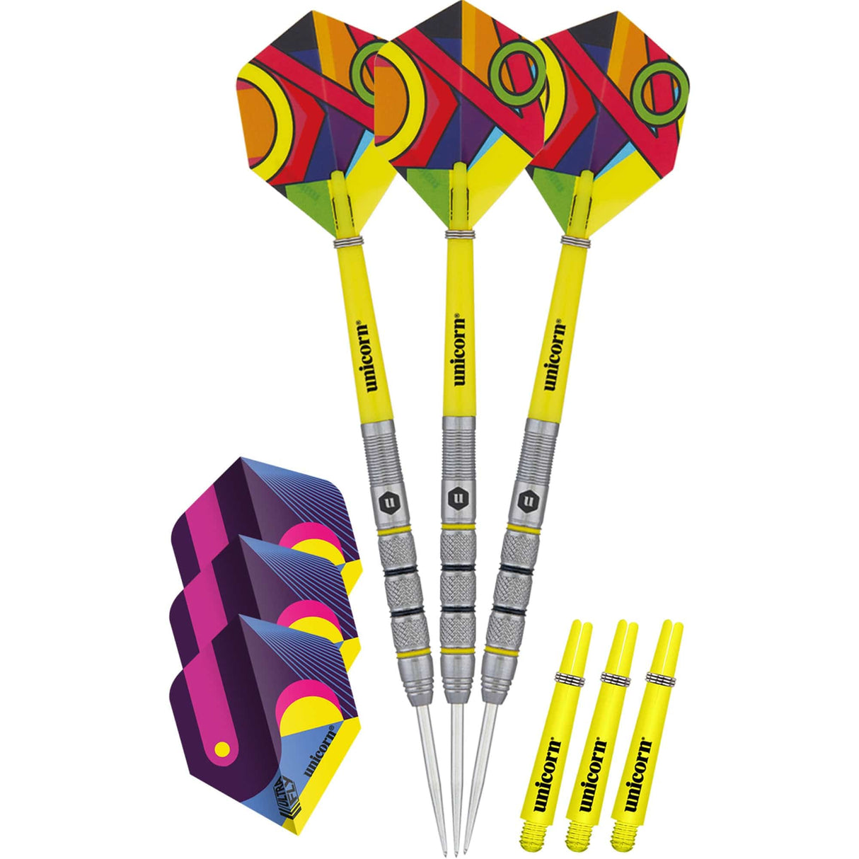 Unicorn Flair Darts - Steel Tip - Style 2 - Triple Knurl 21g