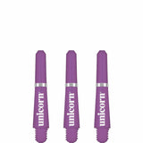 Unicorn Gripper 4 Dart Shafts - Purple Ultra Short