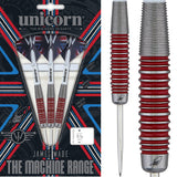 Unicorn James Wade Darts - Steel Tip - The Machine - Red Ringed