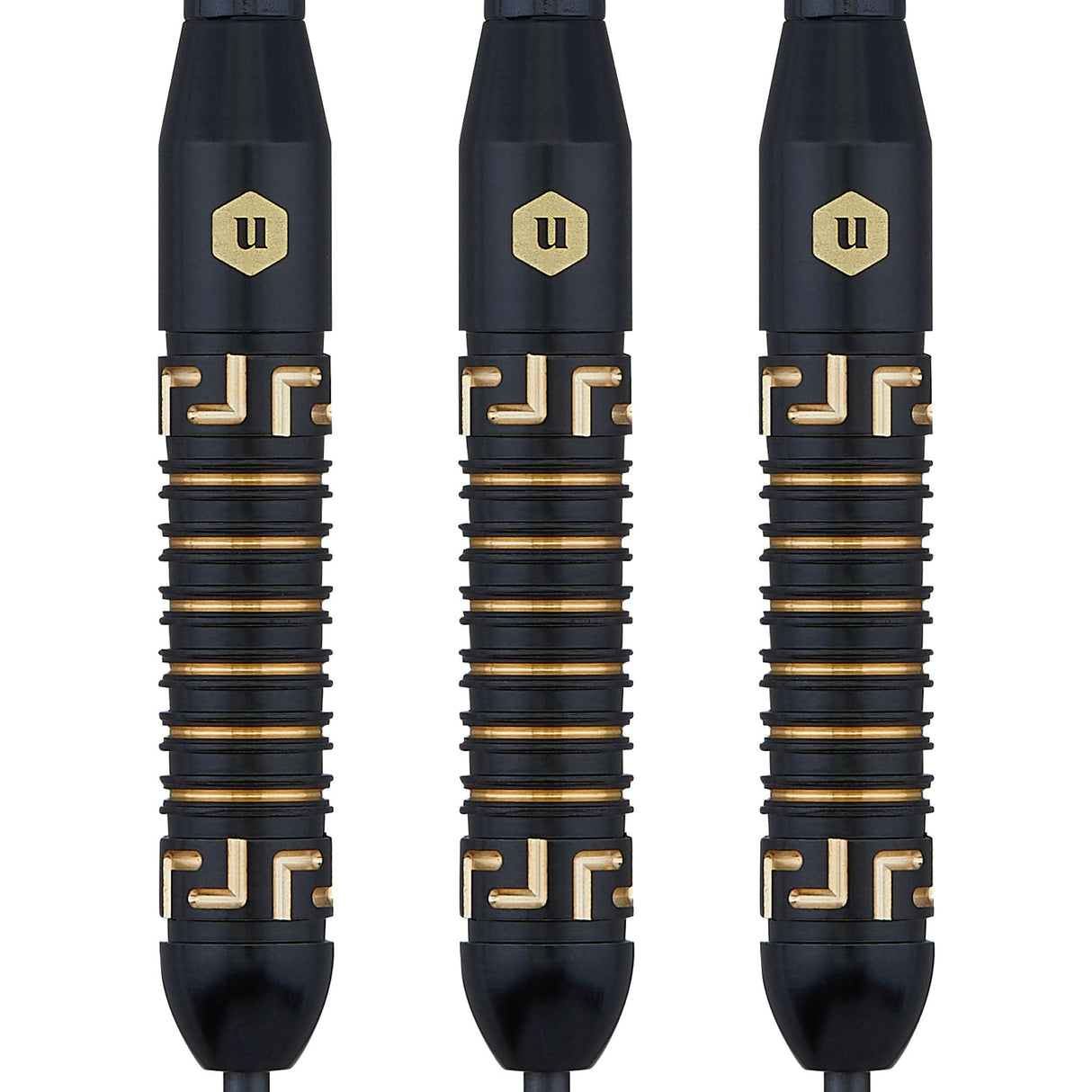 Unicorn Top Brass Darts - Steel Tip - Style 1 - Black & Gold 20g