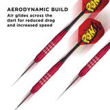 Viper Comix Darts - Steel Tip - Coated Alloy - Cut Grooves - inc Extras - Red 22g