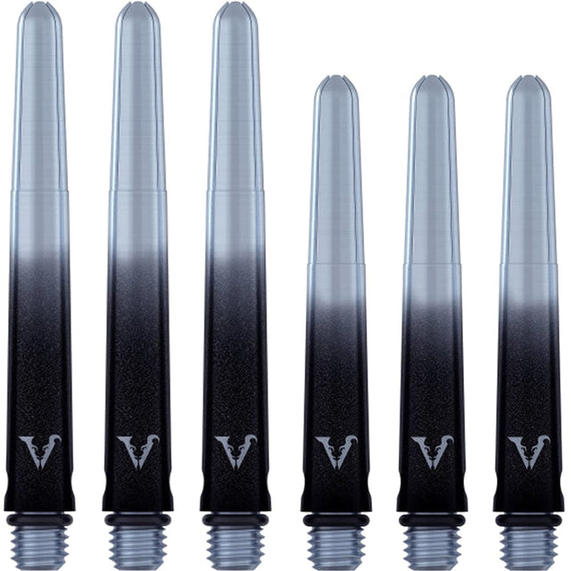 Viper Viperlock Aluminium Dart Shafts - inc O-Rings and Locking Pin - Black & Silver