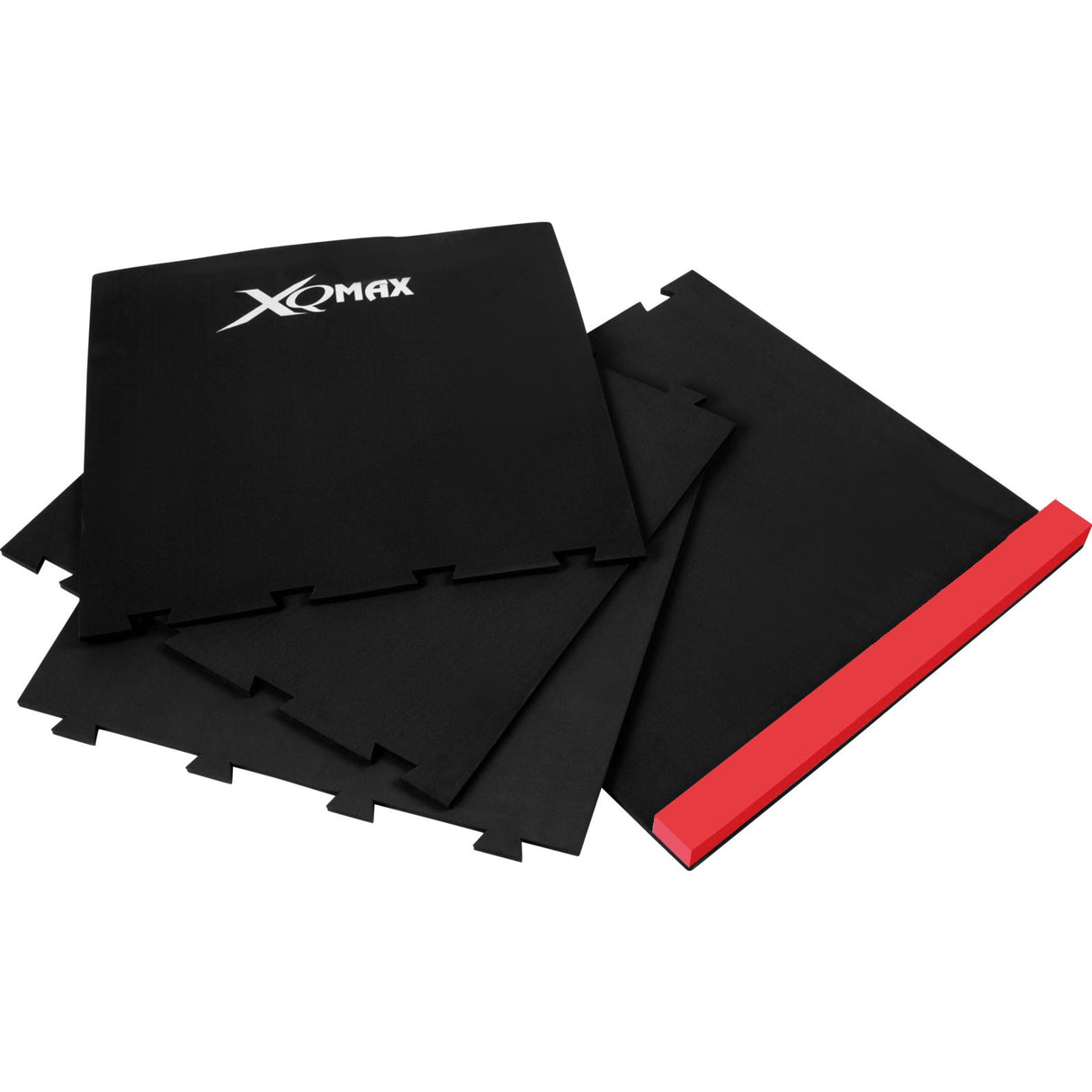 XQMax Puzzle Dart Mat - 4 Piece Jigsaw Design - Black - Includes Raised Oche