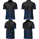 Arraz Lava Dart Shirt - with Pocket - Black & Blue