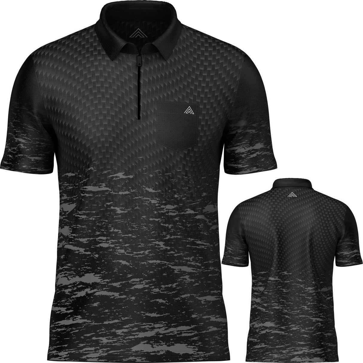 Arraz Lava Dart Shirt - with Pocket - Black & Grey Small