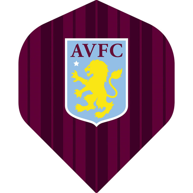 Aston Villa FC Dart Flights - 100 Micron - No2 - Std - AVFC - F2 - Vertical Stripe