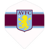 Aston Villa FC Dart Flights - 100 Micron - No2 - Std - AVFC - F3 - White Stripe