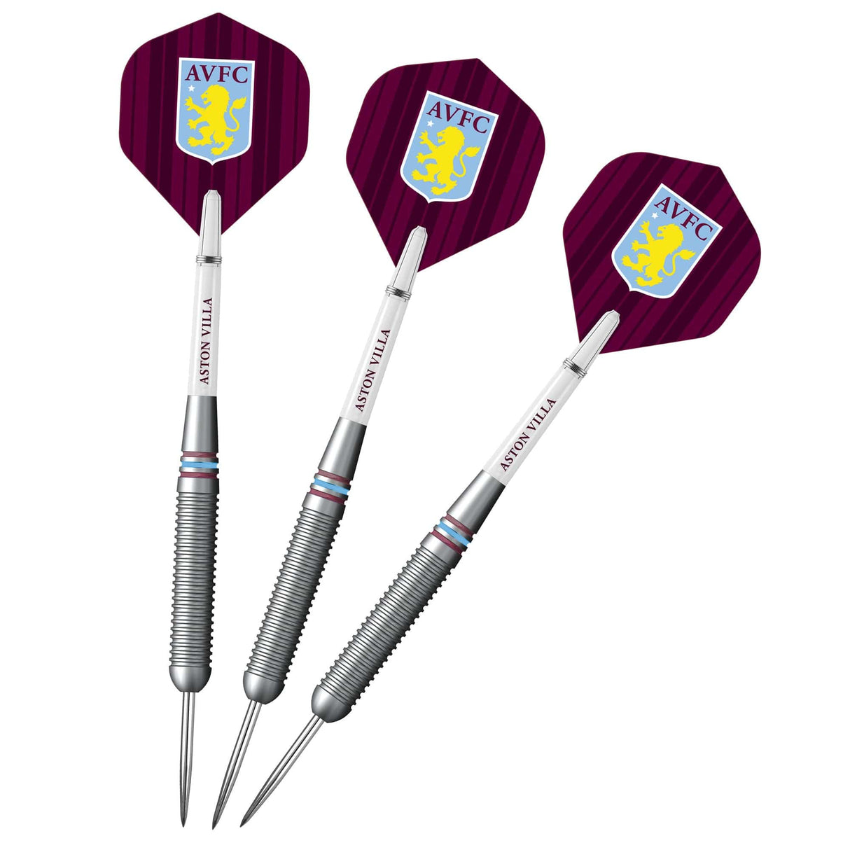 Aston Villa FC Darts - Steel Tip Brass - Official Licensed - AVFC - 22g 22g