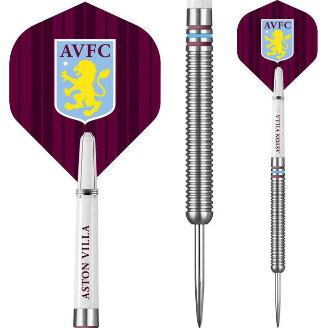 Aston Villa FC Darts - Steel Tip Tungsten - Official Licensed - AVFC - 24g 24g