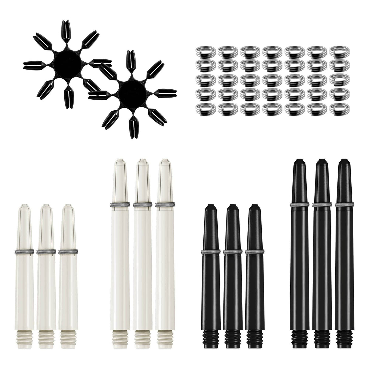 Mission Darts Accessory Kit - 90 Piece - Flights, Shafts - Soft Tip