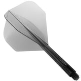 Condor Dart Flights - Zero Stress - Standard - Clear Black Medium