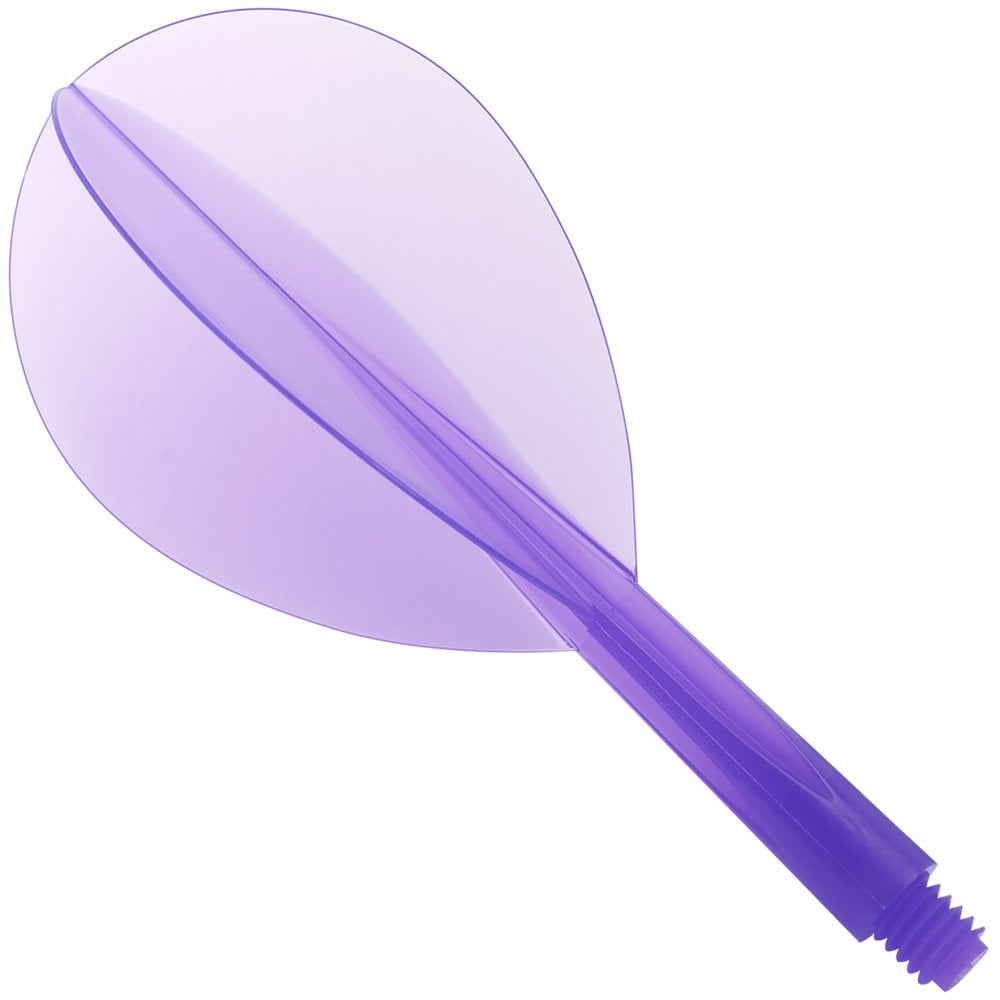 Condor Dart Flights - Zero Stress - Teardrop - Clear Purple Short