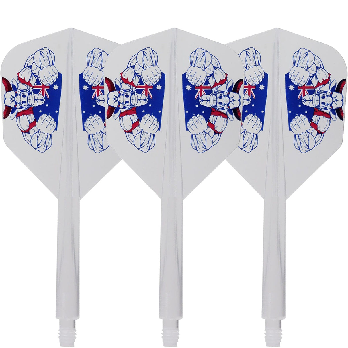 Condor AXE Dart Flights - Small - The Bull - Clear