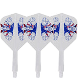 Condor AXE Dart Flights - Small - The Bull - Clear