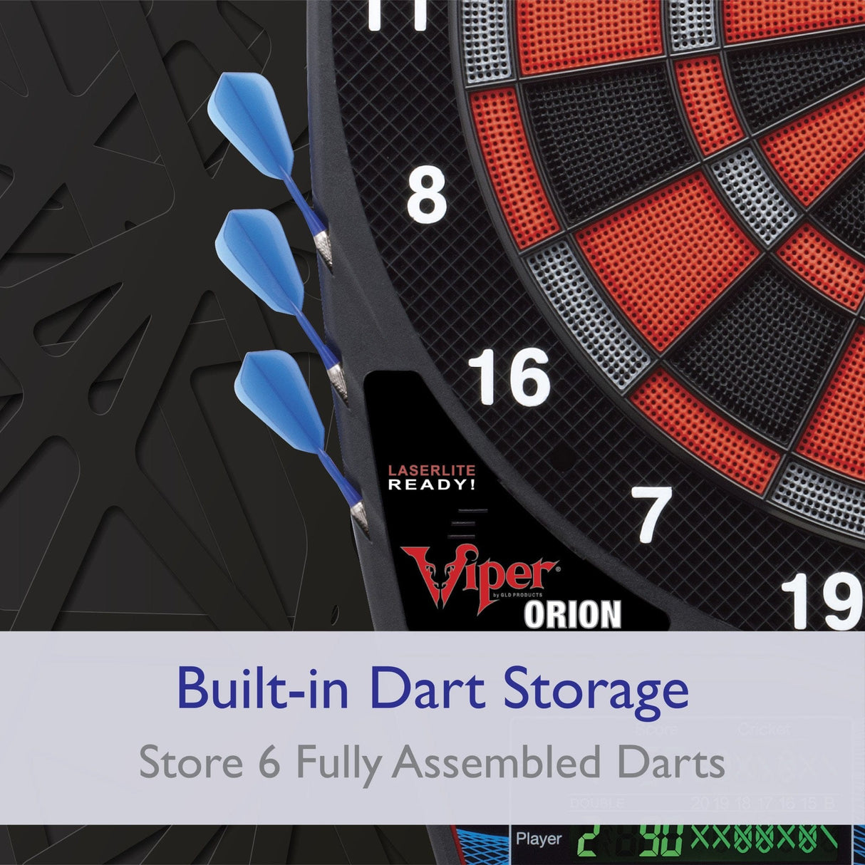 Viper Orion Electronic Dartboard - Ultra Thin Spider - Professional