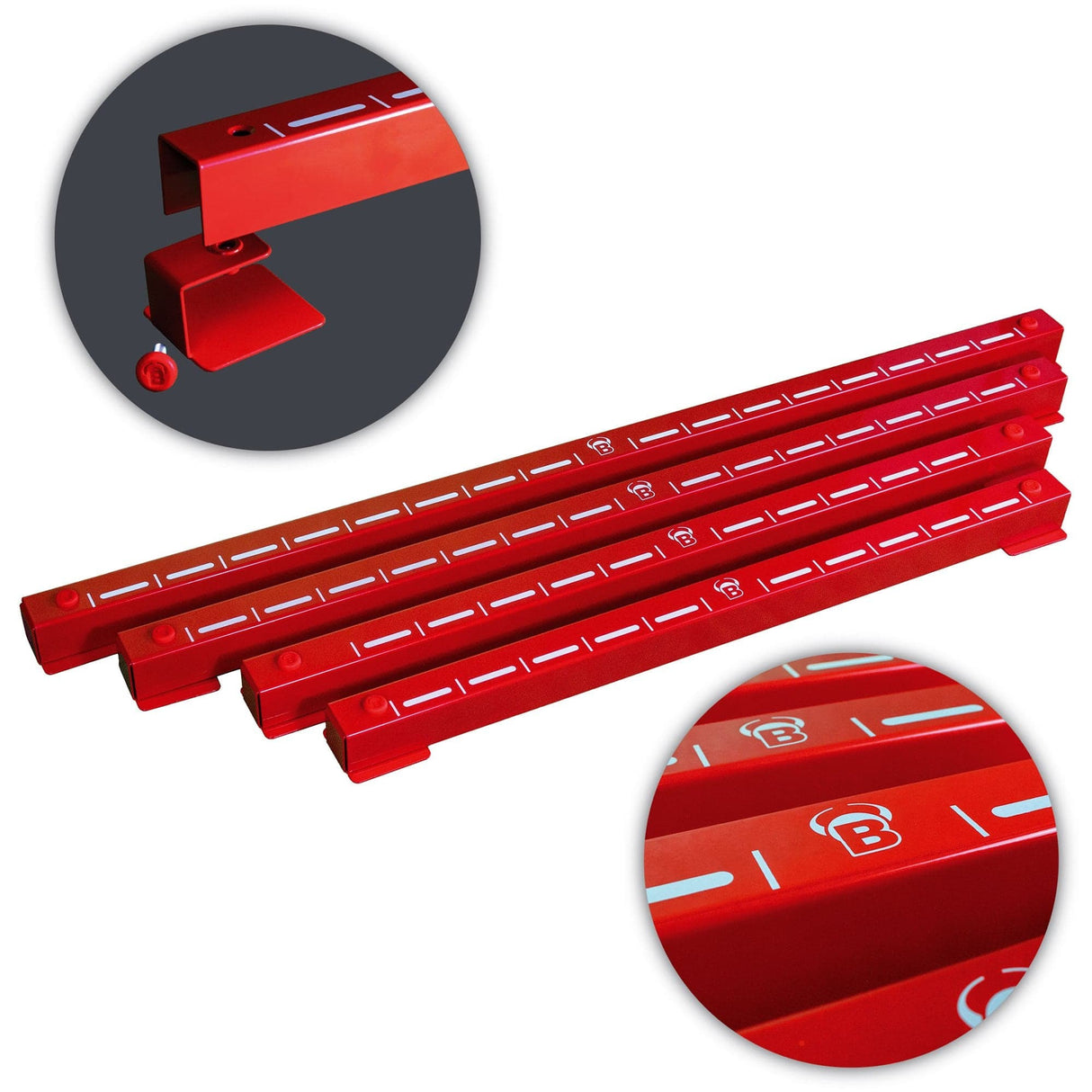 BULL'S Oky System - O90 - For Use With Dart Mats Upto 90cm Wide - Red Raised Oche