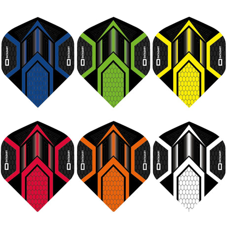 Datadart Dart Flights - Hex - No2 - Std - Black