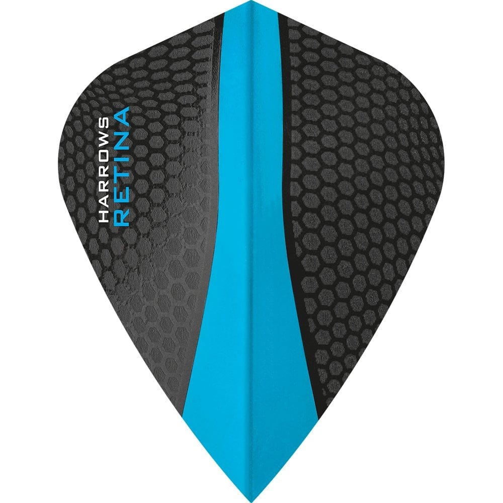 Harrows Retina Dart Flights - Kite Shape Aqua Blue