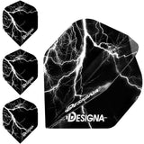 Designa Lightning Strike Dart Flights - Extra Strong - Std