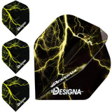 Designa Lightning Strike Dart Flights - Extra Strong - Std