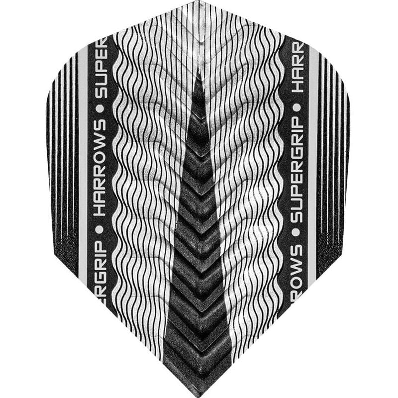 Harrows Supergrip X Dart Flights - 100 Micron - Std Silver