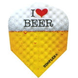 Harrows Dimplex Dart Flights - Standard Shape - I Love Beer