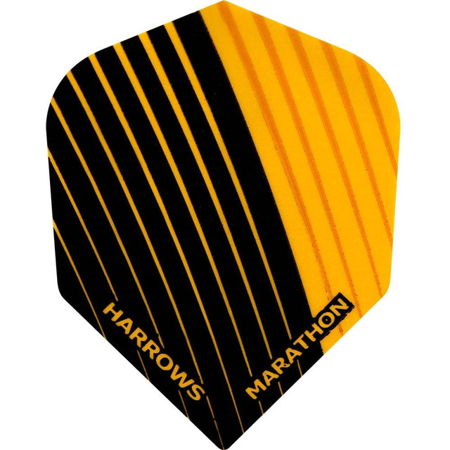 Harrows Dart Flights - Marathon - Extra Strong - Std - Black Orange