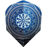 Harrows Dart Flights - Quadro - Poly Classic - Std - Blue Dartboard