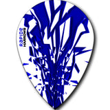 *Harrows Rapide Dart Flights - Pear Shape - 100 Micron Dark Blue