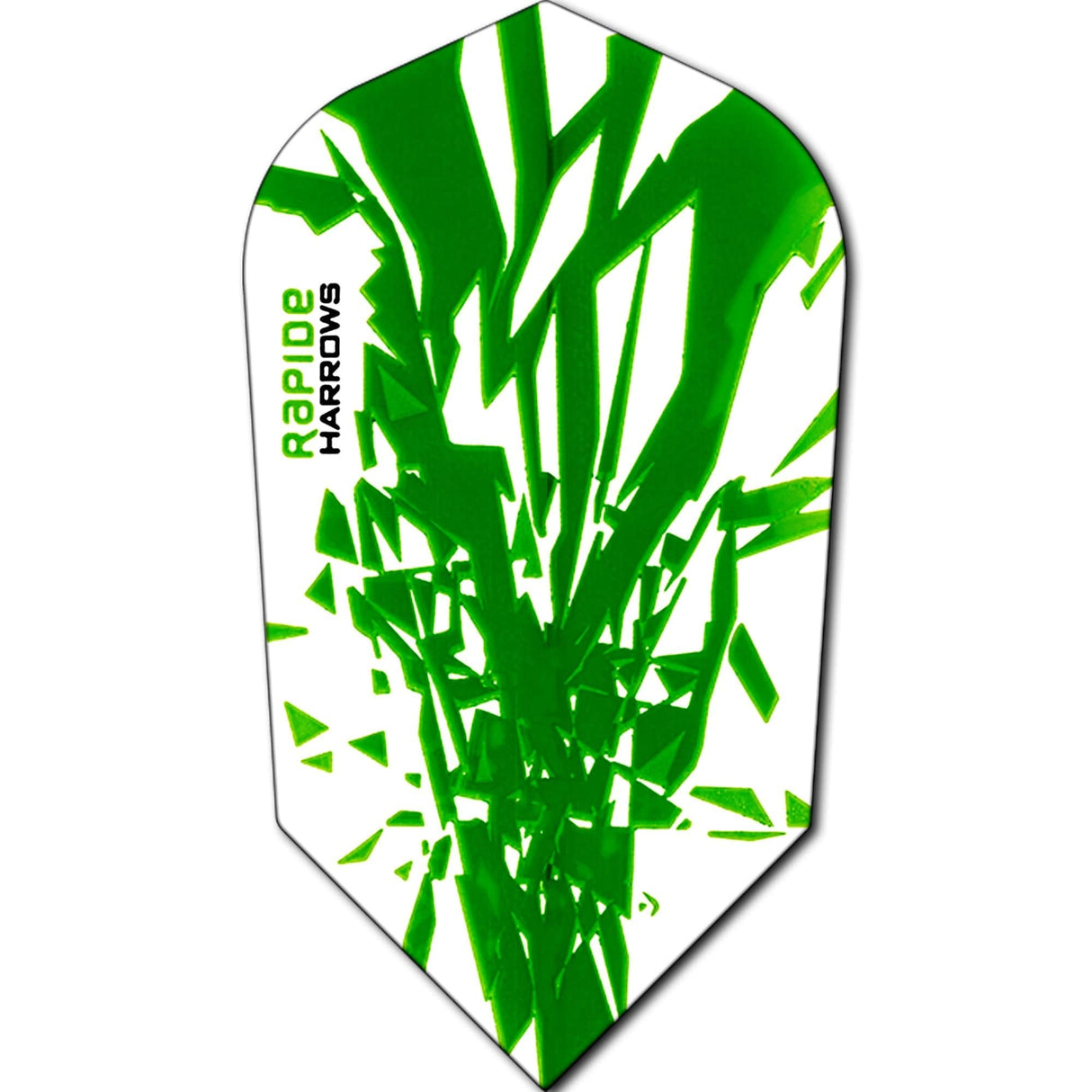 *Harrows Rapide Dart Flights - Slim Shape - 100 Micron Green