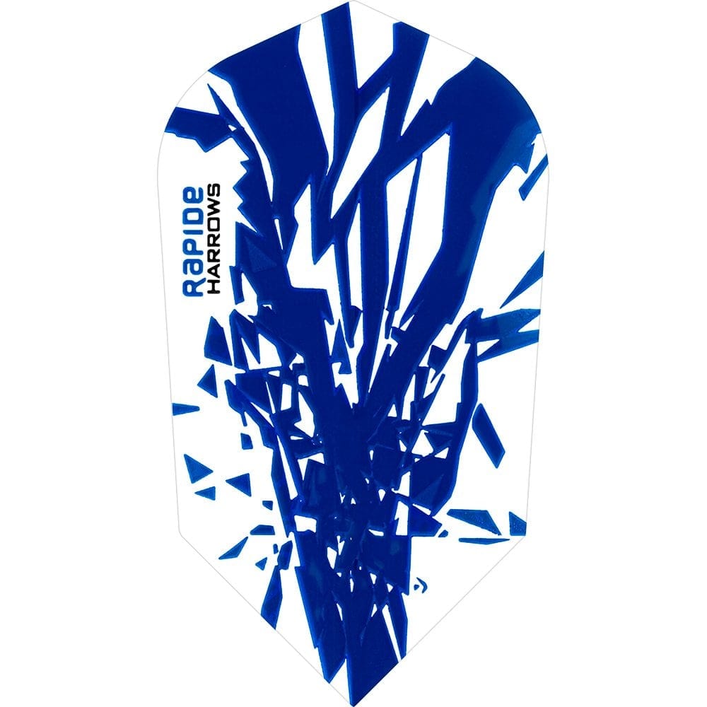 *Harrows Rapide Dart Flights - Slim Shape - 100 Micron Dark Blue