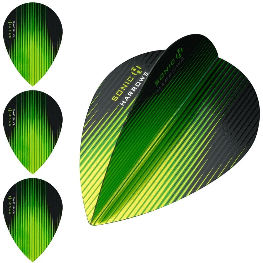 *Harrows Sonic Dart Flights - Pear Shape - 100 Micron