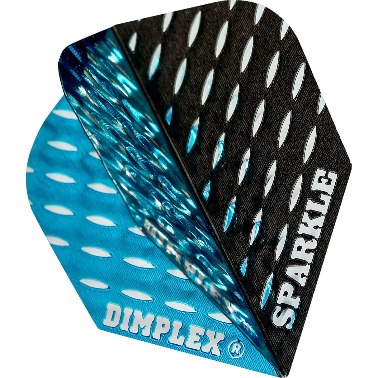 *Harrows Dart Flights - Std - Dimplex Sparkle - Twin - Black