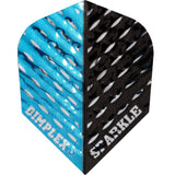 *Harrows Dart Flights - Std - Dimplex Sparkle - Twin - Black