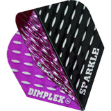 *Harrows Dart Flights - Std - Dimplex Sparkle - Twin - Black