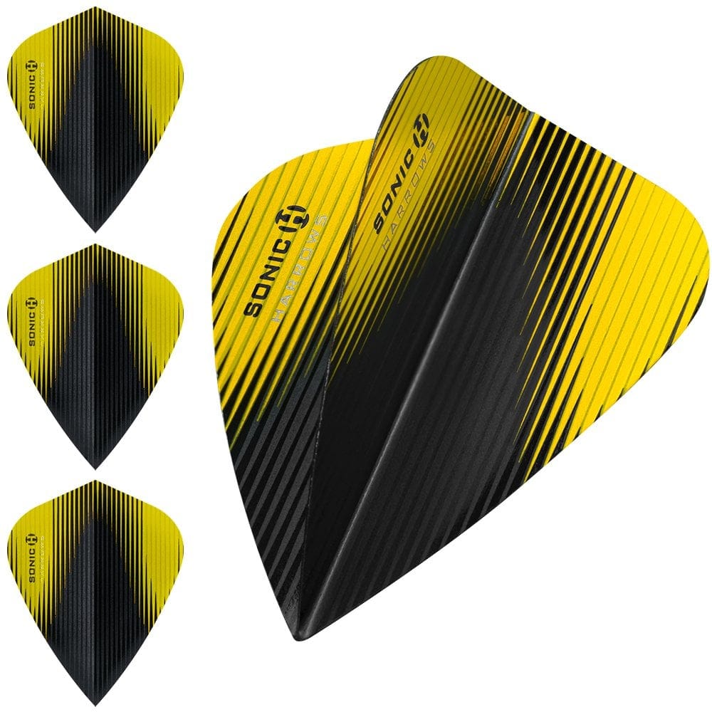 *Harrows Sonic X Dart Flights - Kite Shape - Sonic-X