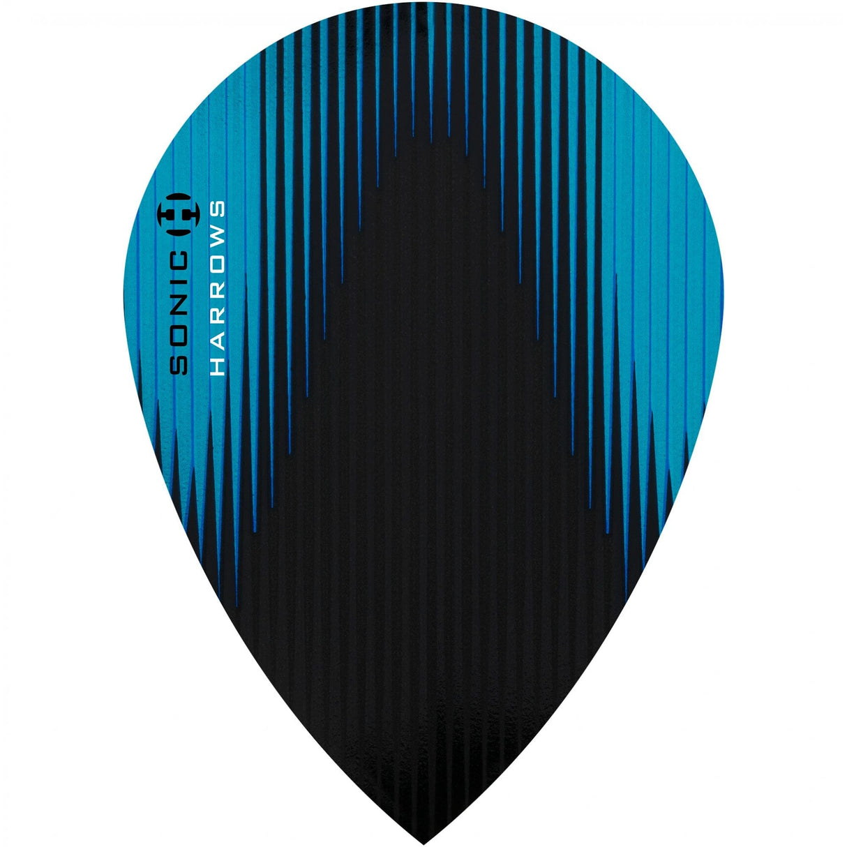 *Harrows Sonic X Dart Flights - Pear Shape - Sonic-X Aqua Blue