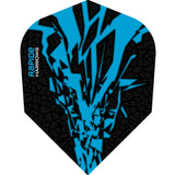 Harrows Rapide X Dart Flights - Std Shape - Rapide-X Aqua Blue