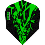 Harrows Rapide X Dart Flights - Std Shape - Rapide-X Green