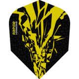 Harrows Rapide X Dart Flights - Std Shape - Rapide-X Yellow