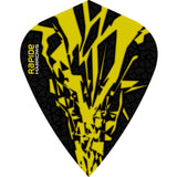 *Harrows Rapide X Dart Flights - Kite Shape - Rapide-X Yellow