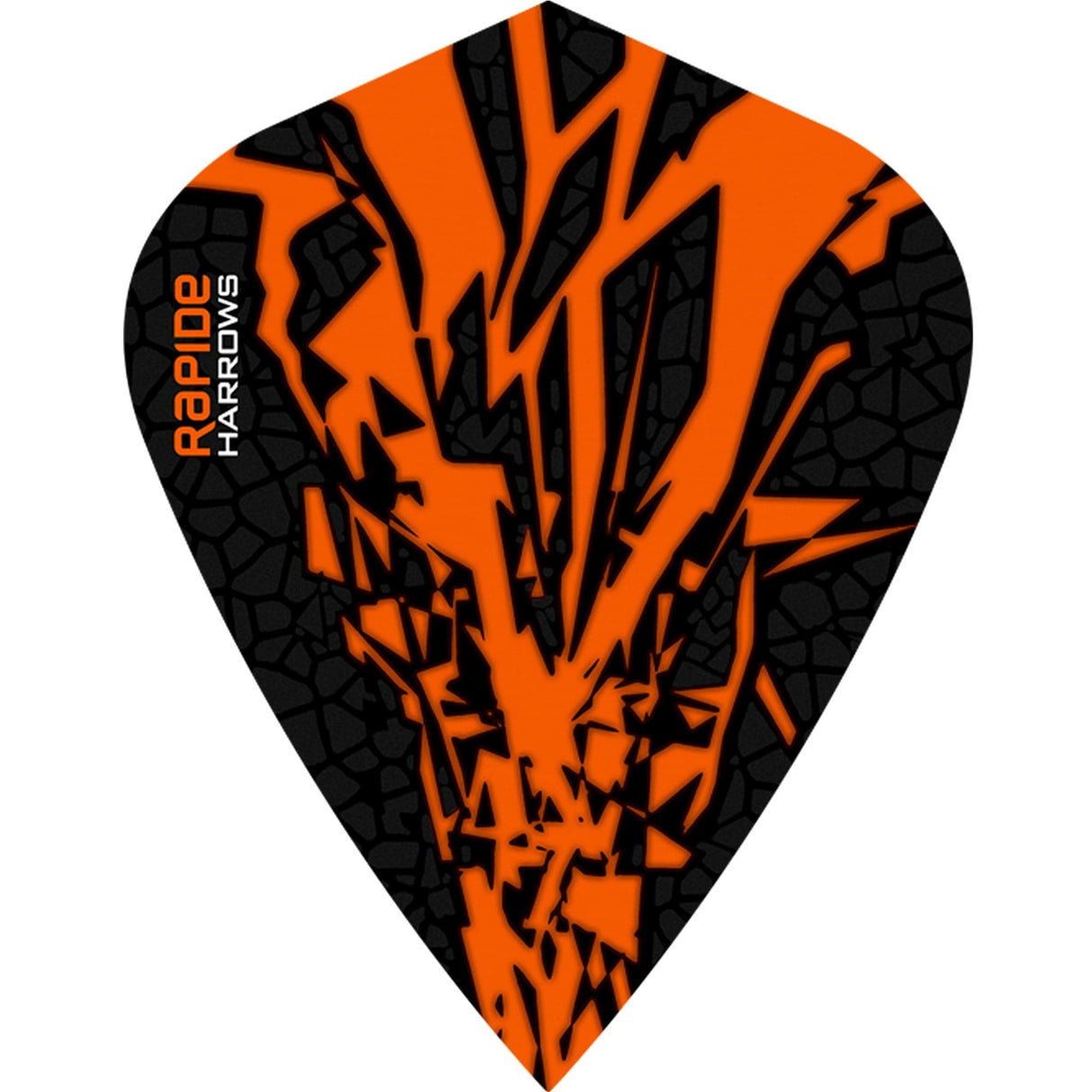 *Harrows Rapide X Dart Flights - Kite Shape - Rapide-X Orange