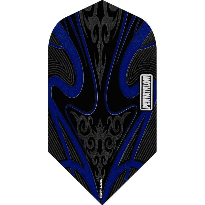 *Pentathlon TDP-Lux Dart Flights - Black Series - Slim Dark Blue