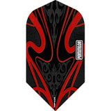 *Pentathlon TDP-Lux Dart Flights - Black Series - Slim Red