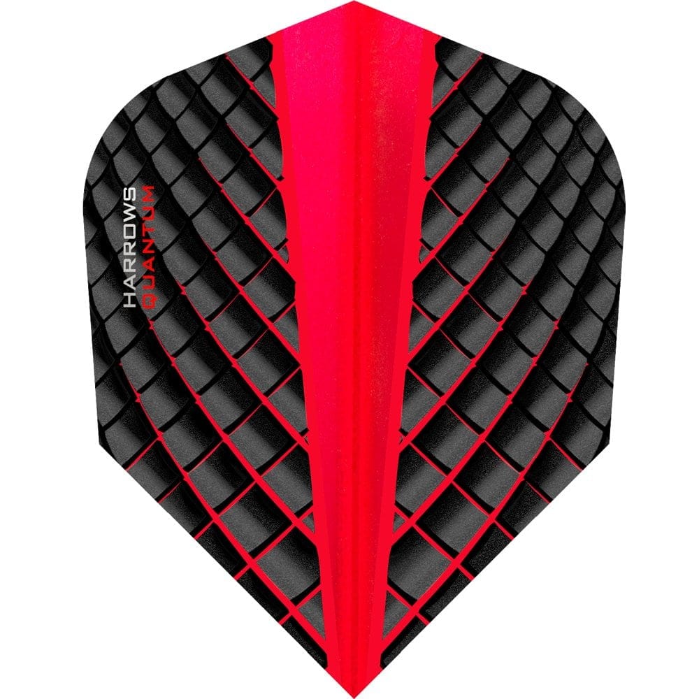 Harrows Quantum Dart Flights - 3D Effect - 100 Micron - Std Red