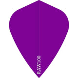 *Dart Flights - Raw 100 - 100 Micron - Kite - Plain Purple